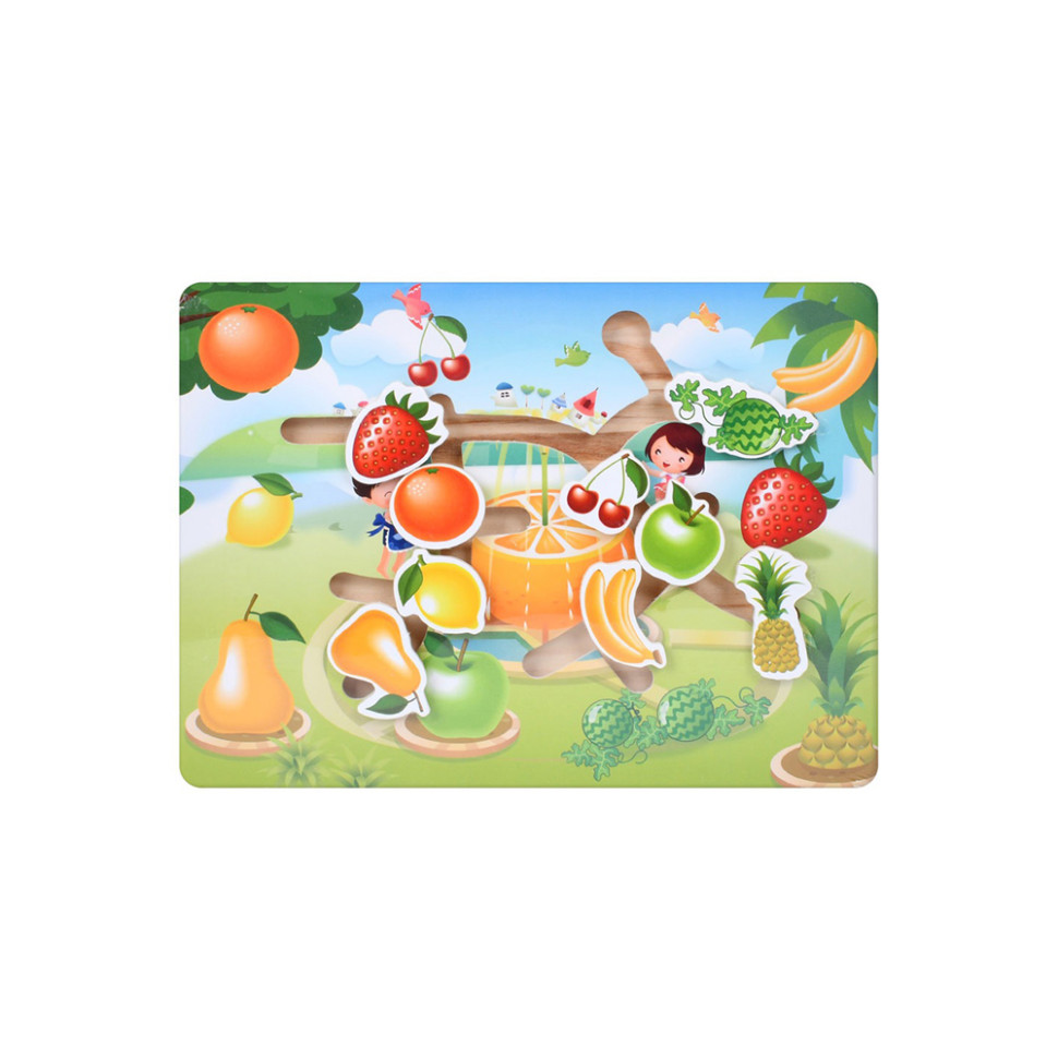 Деревянная игрушка Лабиринт Bambi MD 0817-3 размер 30х22,5 см