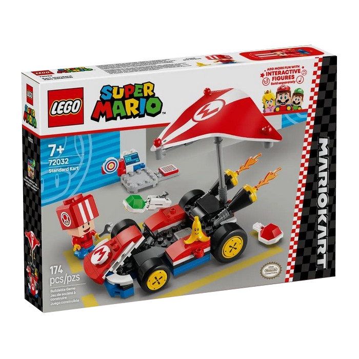 Конструктор Super Mario Mario Kart – Standard Kart LEGO 72032, 174 детали
