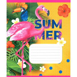 Тетрадь ученическая "Розовый фламинго" Leader 012-500059K-5 в клетку, 12 листов (959050) Тетрадь ученическая "Розовый фламинго" Leader 012-500059K-5 в клетку, 12 листов (959050)