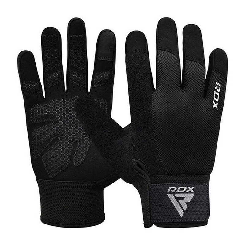 Рукавички для фітнесу W1 Full Finger Plus RDX Inc Limited WGA-W1FB-XL+ Black, XL