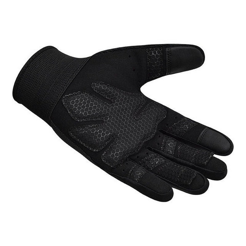 Рукавички для фітнесу W1 Full Finger Plus RDX Inc Limited WGA-W1FB-XL+ Black, XL