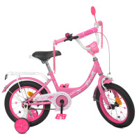 Велосипед дитячий PROF1 Y1211 12 дюймів, рожевий