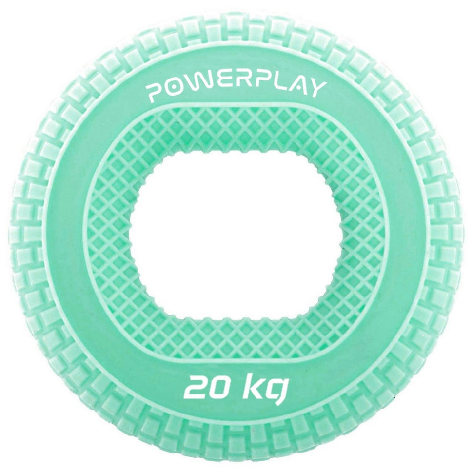 Эспандер кистевой силиконовый PP-4333 Hand Grip Medium PowerPlay PP_4333_Green_20kg 20 кг, Зеленый
