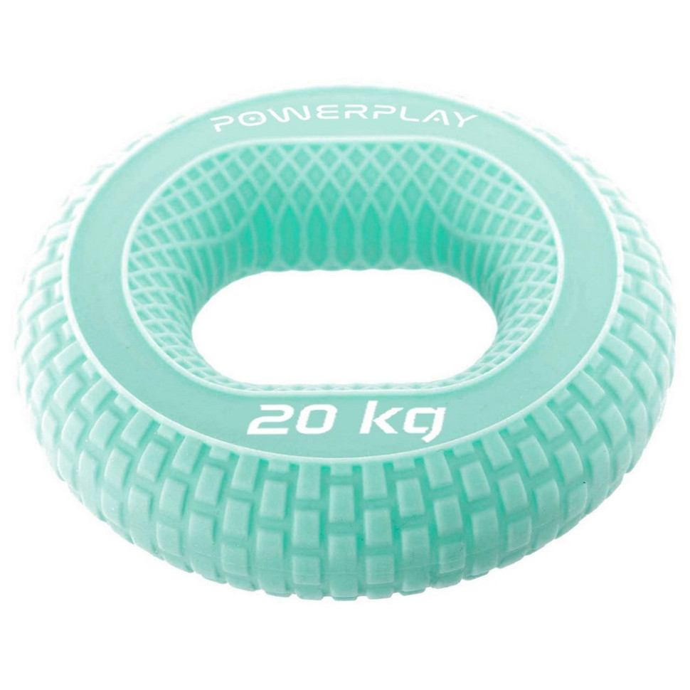 Эспандер кистевой силиконовый PP-4333 Hand Grip Medium PowerPlay PP_4333_Green_20kg 20 кг, Зеленый