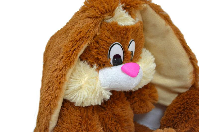 М'яка іграшка зайчик Несквик 75 см коричневий Знес2-кор Alina Toys 5784739ALN