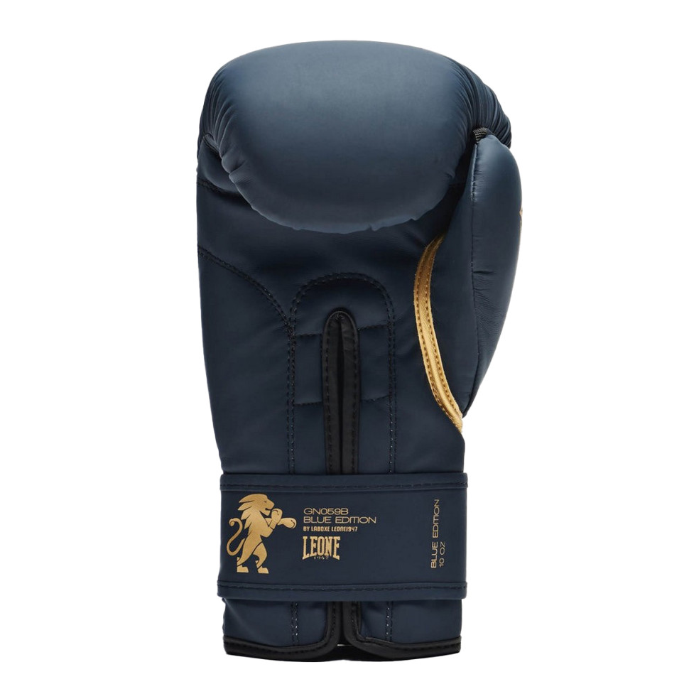 Боксерские перчатки GN059B Leone GN059B_Blue_16oz 16 унций (капа в комплекте)