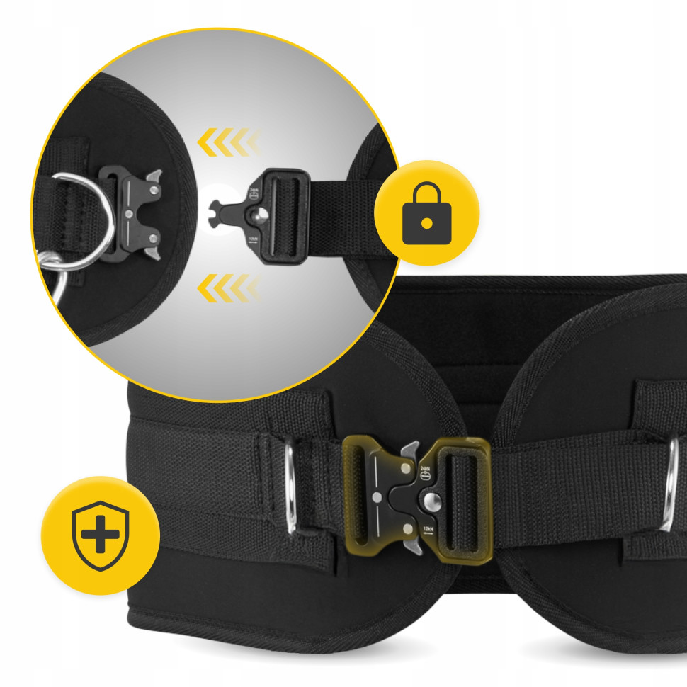 Пояс атлетический Dip Belt 4FIZJO P-5905973402255, 80 см черный