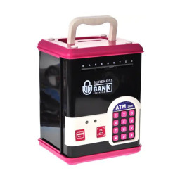 Детская копилка-сейф YG Toys WF-3015H(Pink) музыка, свет, пароль, имитация отпечатка