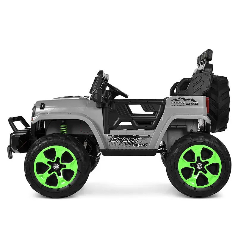 Дитячий електромобіль Джип Bambi Racer M 6380EBLR-11(24V) до 30 кг, сірий