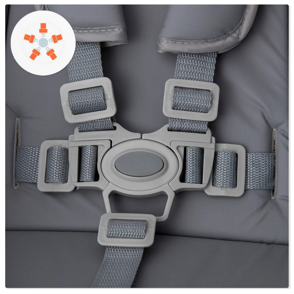 Стульчик для кормления для кормления Babytiger BTKBENJGRY0000 Benji Grey 