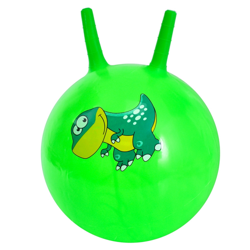 Дитячий м'яч для фітнесу Динозаврик Bambi MS 4372(Green) з ріжками, 45 см, 350 г