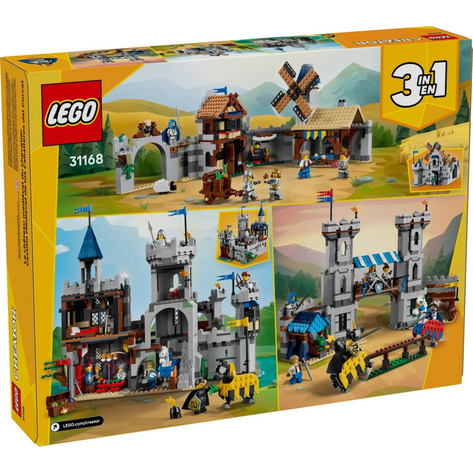 Конструктор Creator Средневековый замок с рыцарем на коне LEGO 31168, 1371 деталь