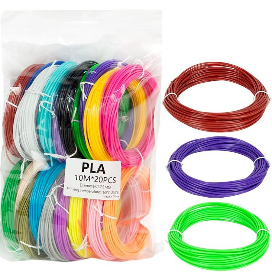 Набір пластику PLA для 3D-ручки Bambi PLA20 запаска 20 шт по 10 м