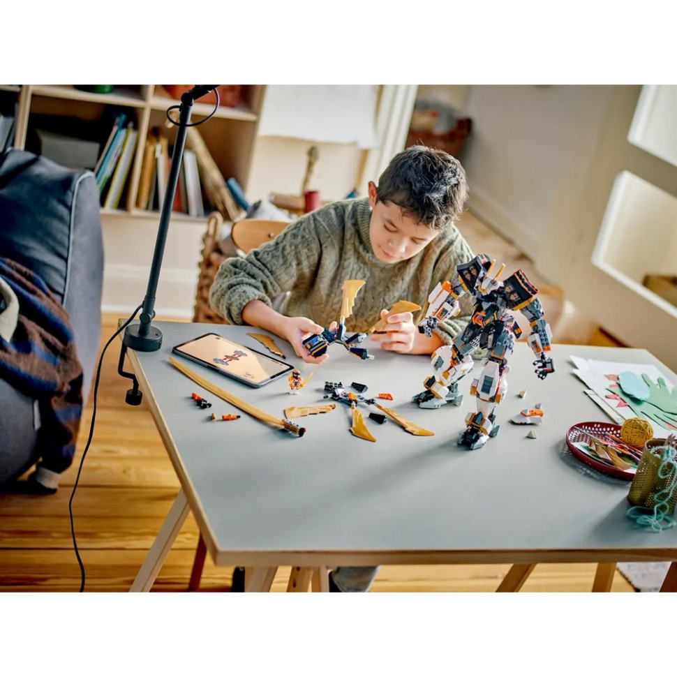 Конструктор Ninjago Драконовий робот-титан Коула LEGO 71821, 1055 деталей