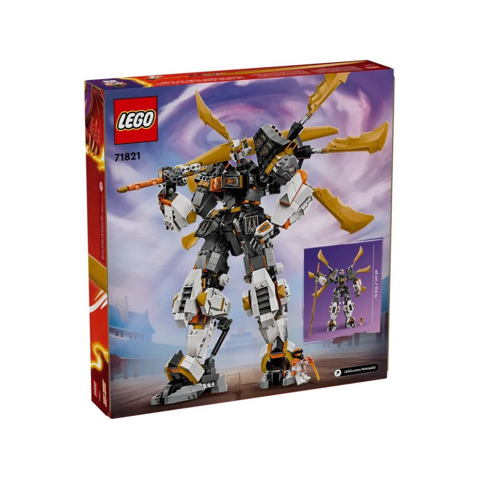 Конструктор Ninjago Драконовий робот-титан Коула LEGO 71821, 1055 деталей