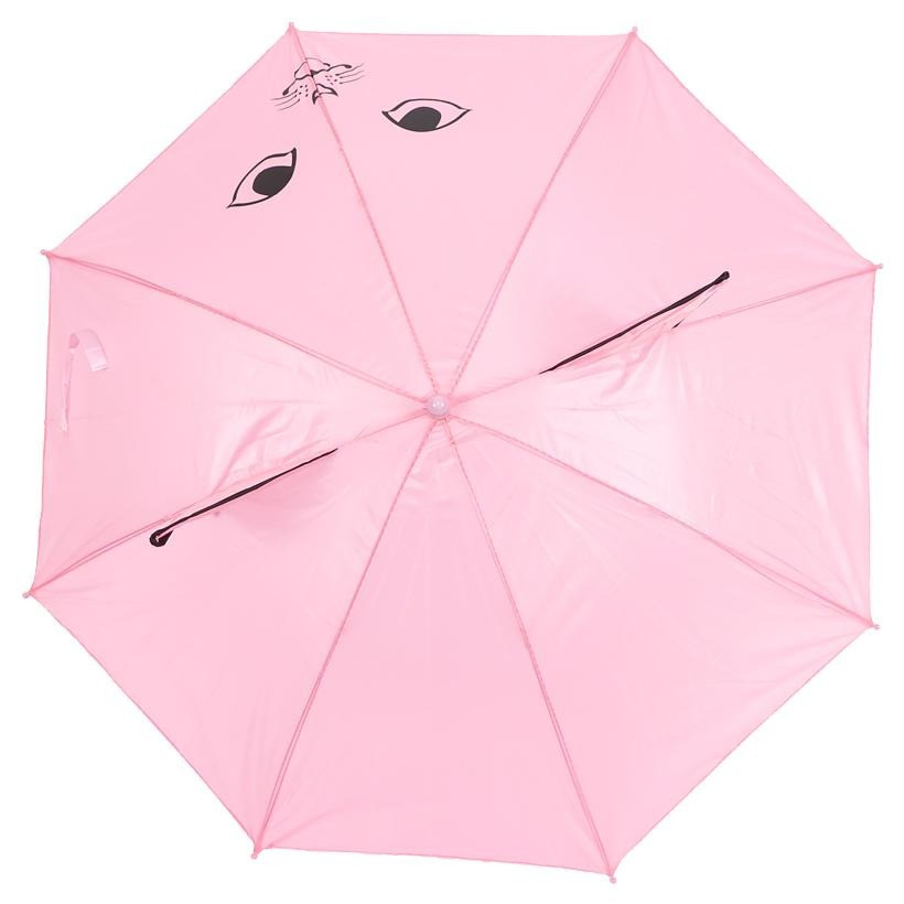 Дитяча парасолька-тростина з вушками Bambi SY-13(Pink) 60 см