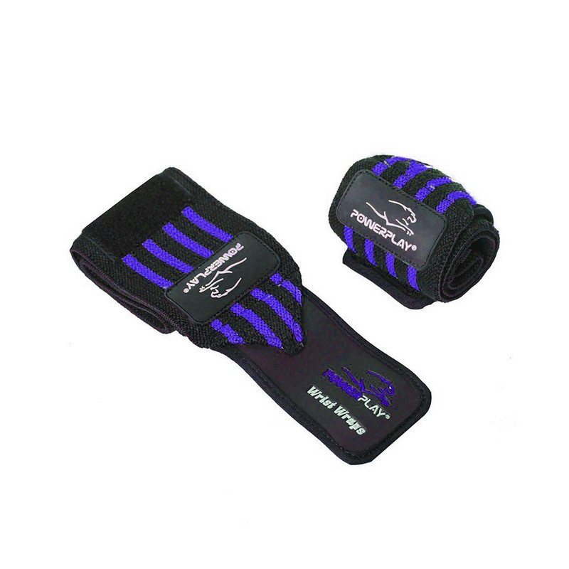 Кистевые бинты 3081 Gym WristT Wraps PowerPlay PP_3081_Blue, Черно-Синие