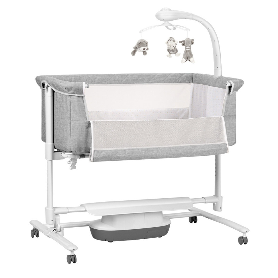 Дитяче ліжечко-гойдалка 3 в 1 Bloom Carrello CRL-10304 Anchor Grey