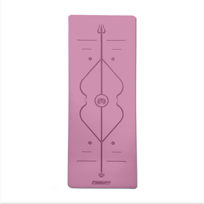 Коврик для йоги профессиональный Pro EasyFit EF-1925-Р, каучук 5 мм, розовый