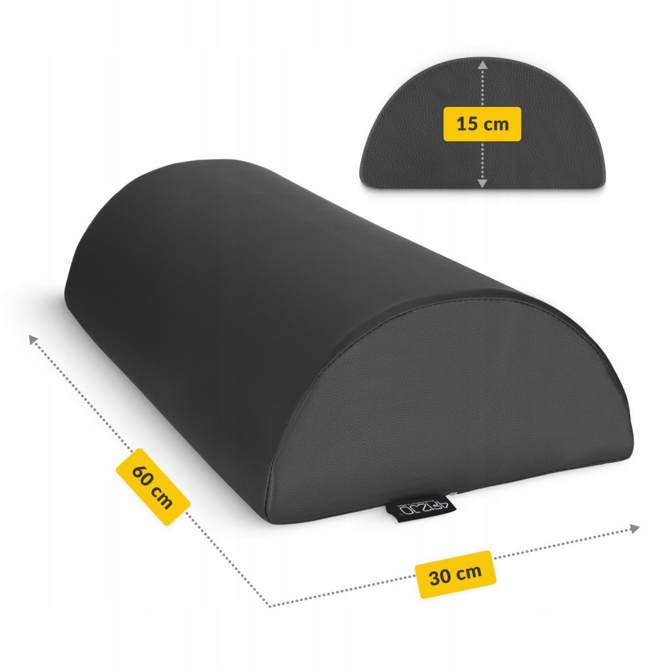 Напіввалик для реабілітації та масажу 4FIZJO P-5905973402910 Black 60 x 30 x 15 см