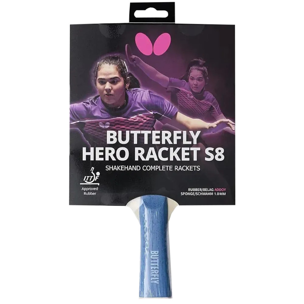 Ракетка для настільного тенісу HERO Racket S8 Adriana Díaz 6251780002 Butterfly 932291