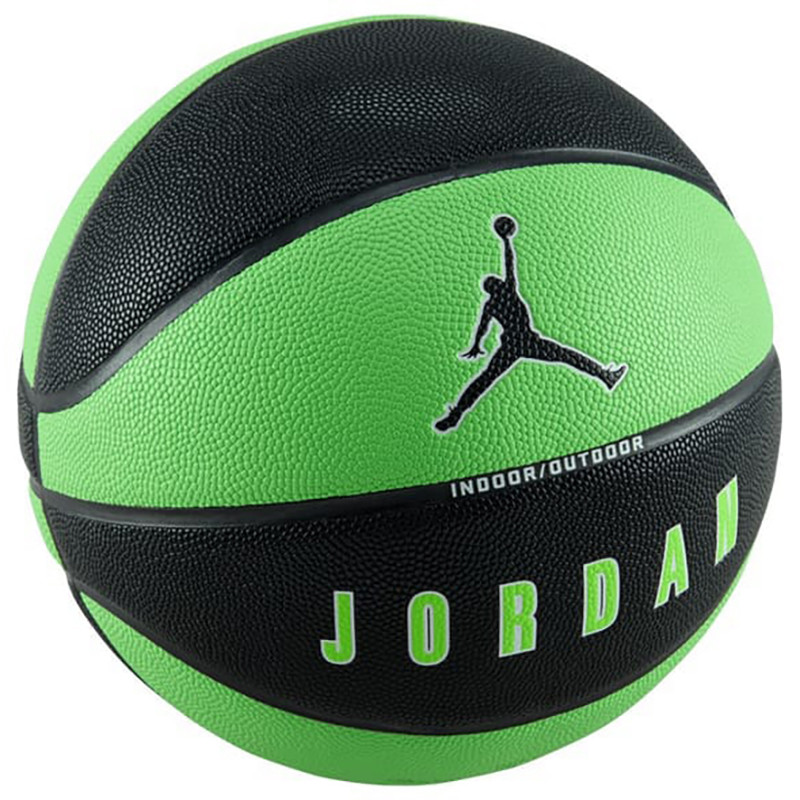Мяч баскетбольный JORDAN ULTIMATE 2.0 8P DEFLATED Nike J.100.8254.019.07 зеленый, черный № 7