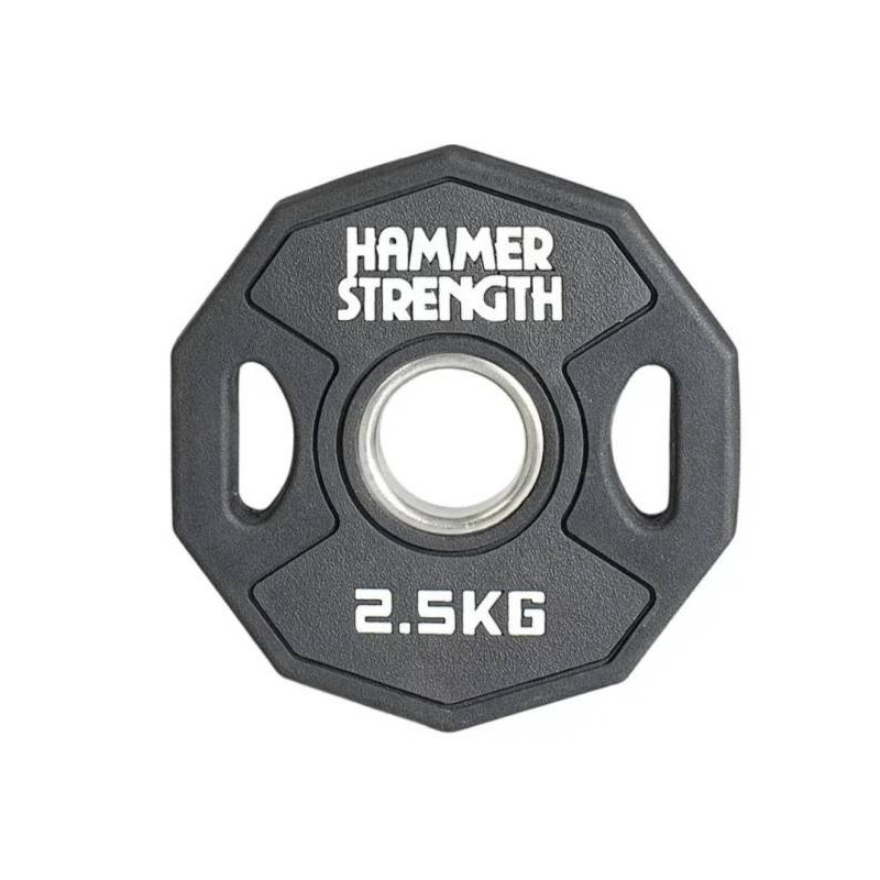 Диск для штанги 2,5 кг Hammer Strength 523446FS поліуретан, чорний
