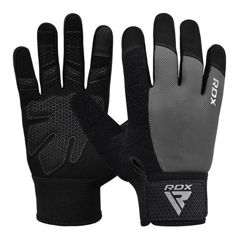 Рукавички для фітнесу W1 Full Finger Plus RDX Inc Limited WGA-W1FG-S+ Grey, S