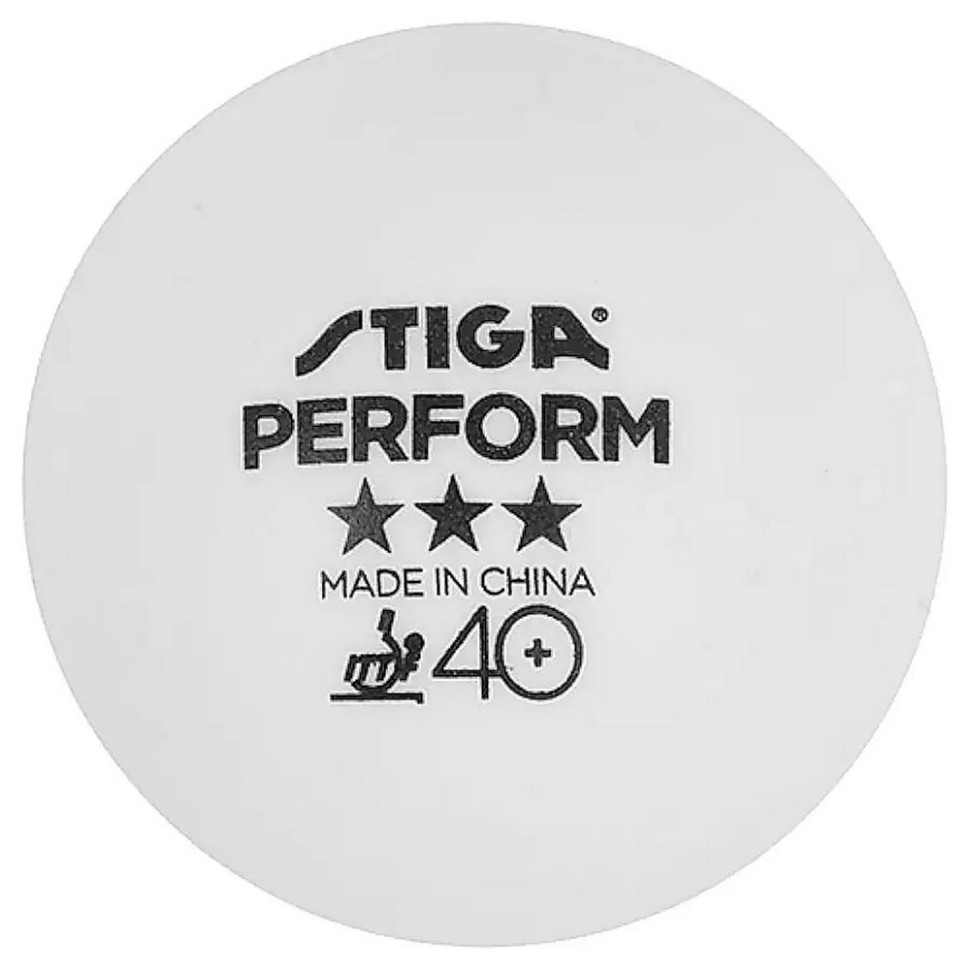 М'ячі для настільного тенісу Perform ABS Stiga 931160, 6 штук (1113-2110-06)