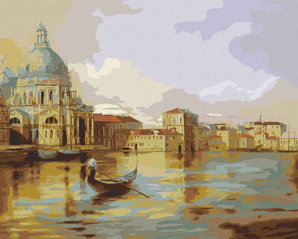 Картина за номерами "Гранд канал Венеції ©Ira Volkova" Ідейка KHO3591 40х50 см по цене 240 грн.