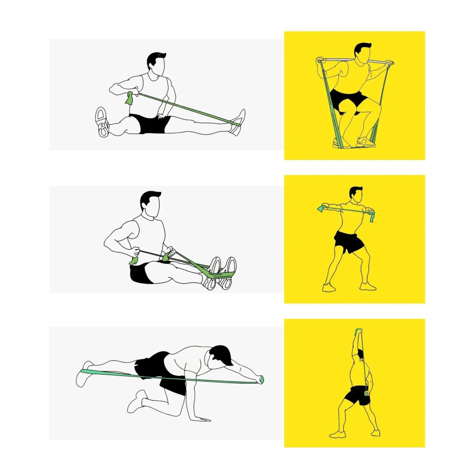 Стрічка-еспандер 5-8 кг Generation Fitness 523564FS 200х15х0,3 см, розмір XS, зелений