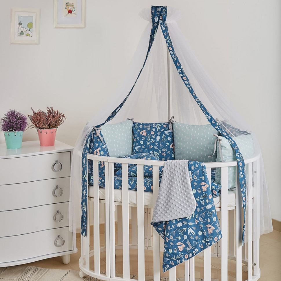 Дитячий постільний комплект Dolce Лісові жителі Twins 4063-D-014, 8 елементів