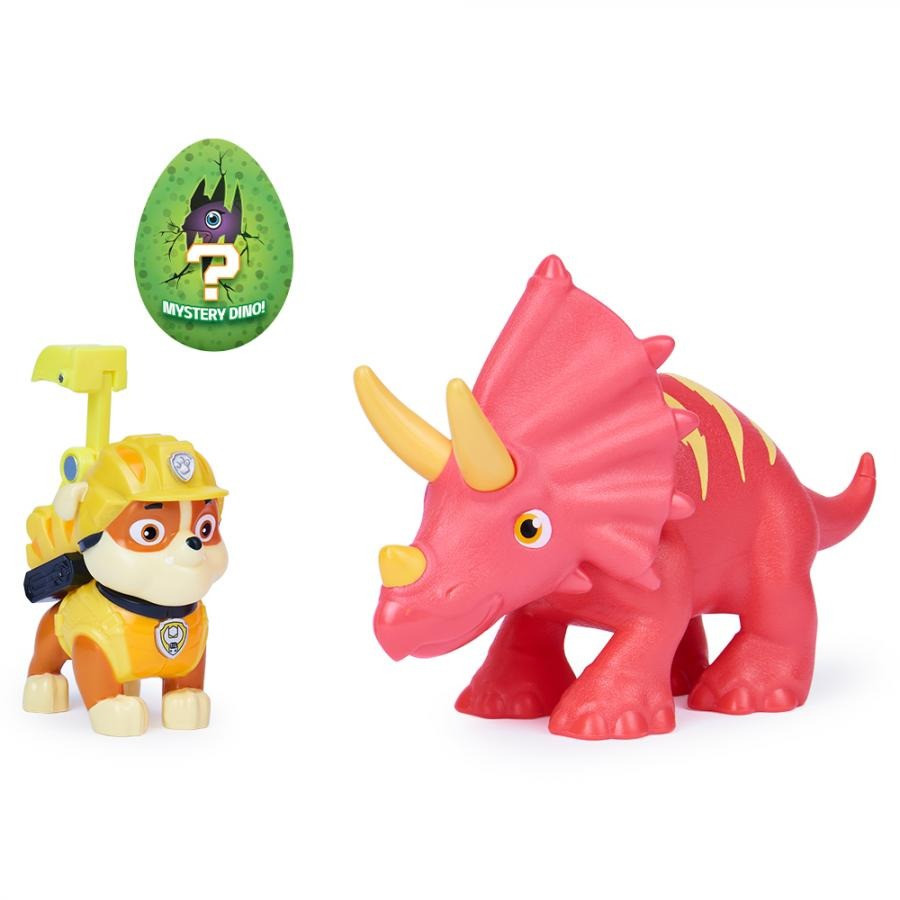 Коллекционная фигурка Paw Patrol SM17706/1684 щенка Кремеза с динозавром (серия Дино-миссия)