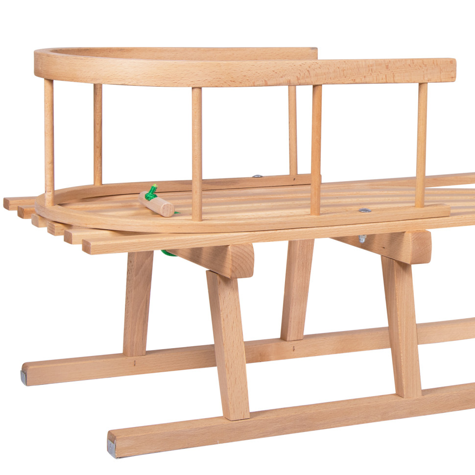 Санки деревянные Springos SAN001 90 см, со спинкой