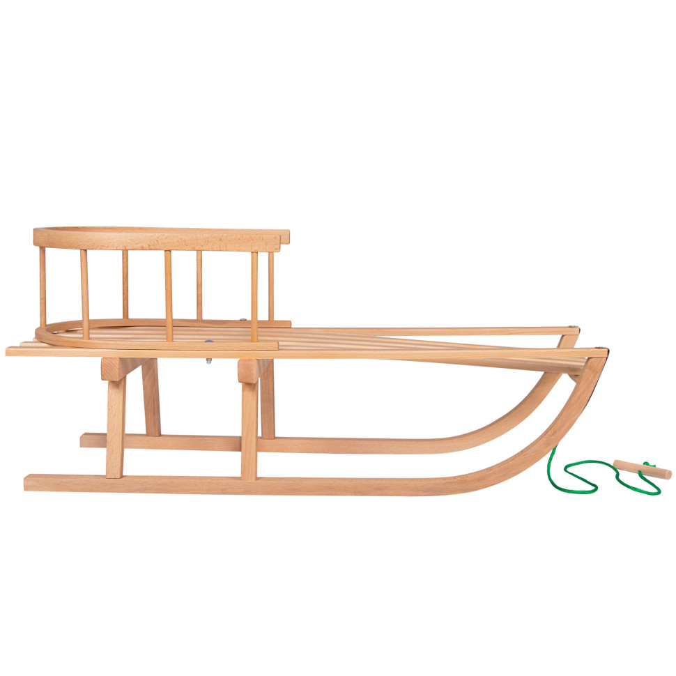 Санки деревянные Springos SAN001 90 см, со спинкой