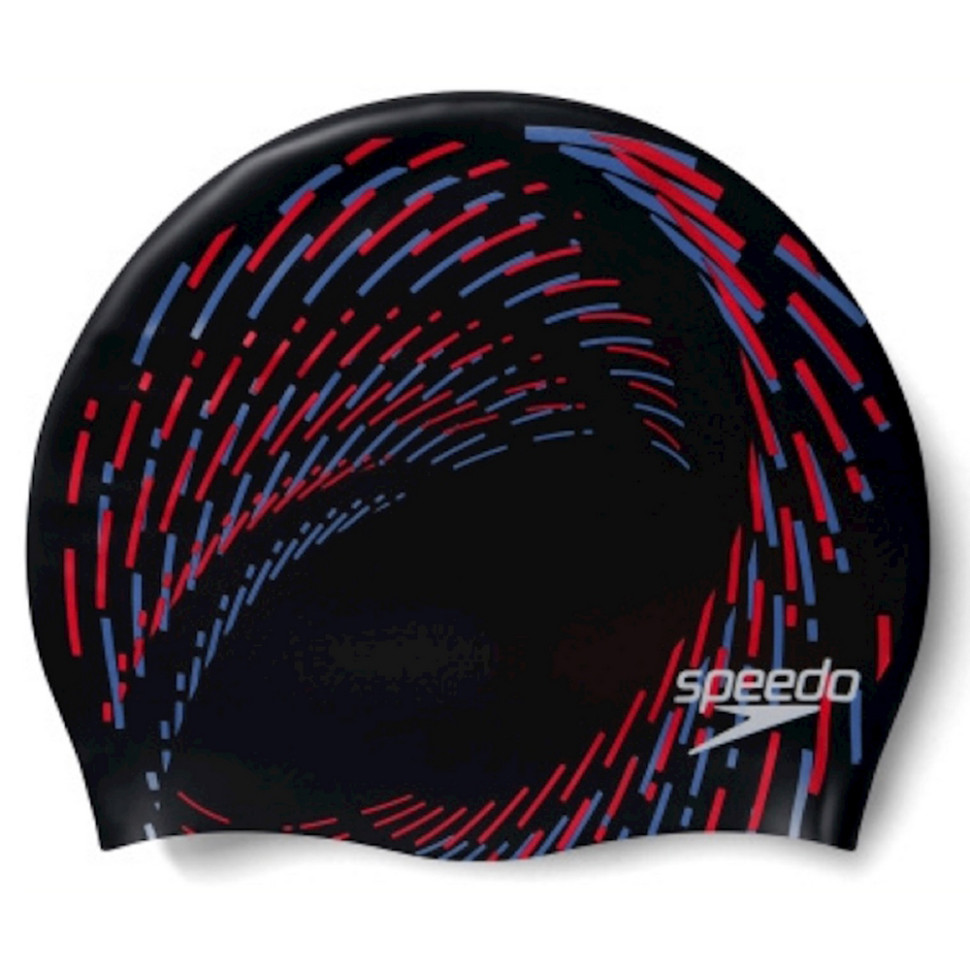 Шапка для плавания REV MOUD SILC CAP AU Speedo 8-0933714662 черный, красный, OSFM