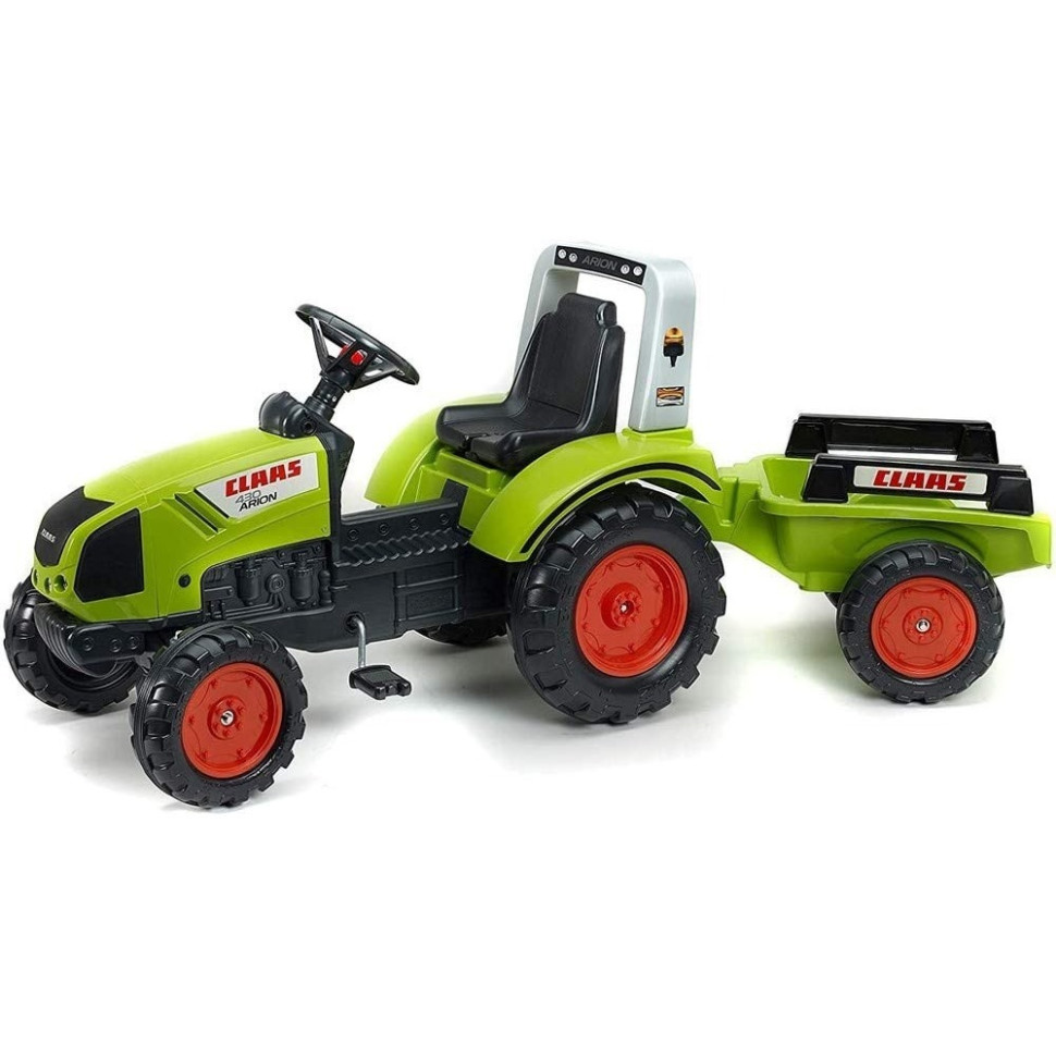 Детский трактор на педалях Falk Claas 1040AB с прицепом
