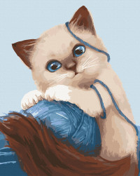 Картина по номерам Art Craft "Игривый котенок" 30х38 см 11627-AC