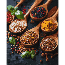 Картина по номерам "Аромат специй" Идейка KHO5688, 40х50 см