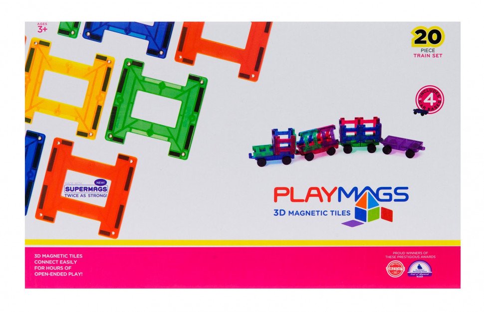 Конструктор з магнітами Playmags магнітний набір 20 ел. PM155
