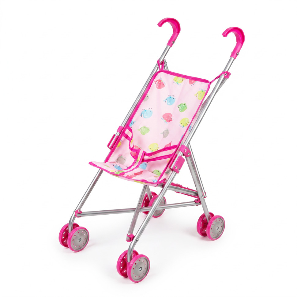 Коляска для ляльок Кольорові кити Bambi 9302 W-23 тростина