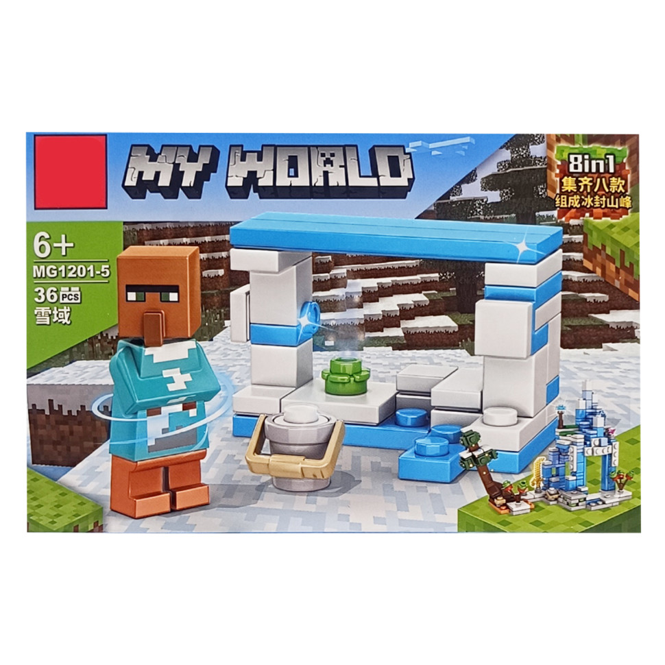 Дитячий конструктор «MINECRAFT» Bambi 1201-5, 36 деталей