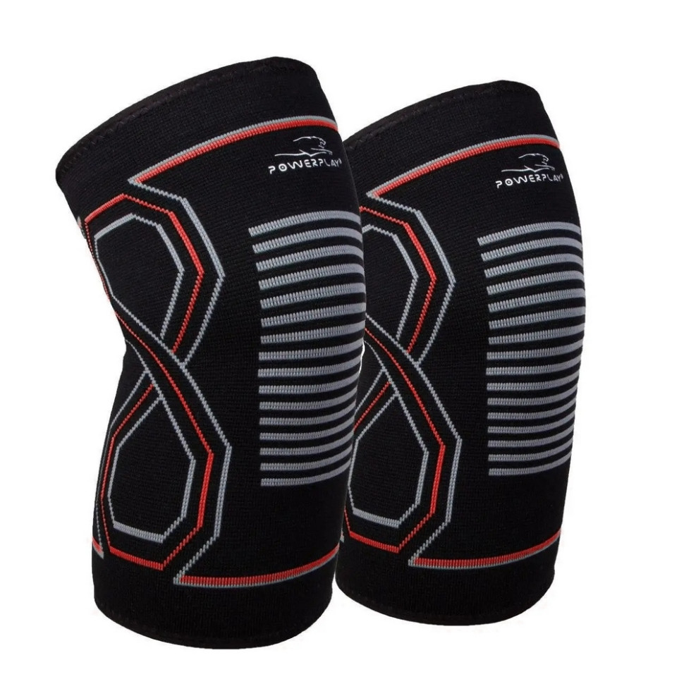 Спортивні наколінники PP-4099 Knee Support PowerPlay PP_4099_L/XL_Bl/Red, розмір L/XL