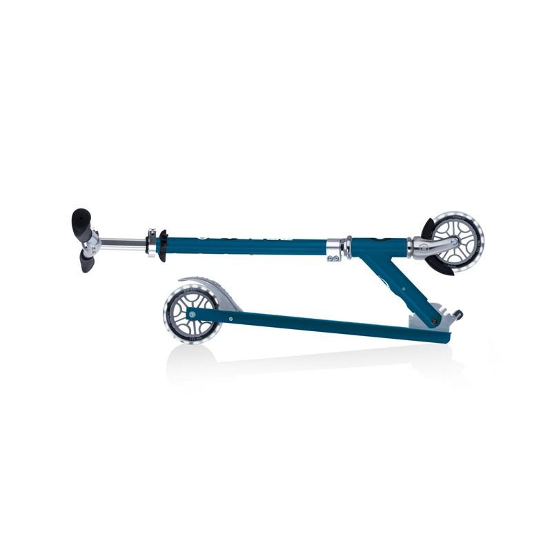 Самокат двоколісний FLOW ELEMENT LIGHTS GLOBBER 721-300 синій, колеса з підсвіткою, до 100 кг