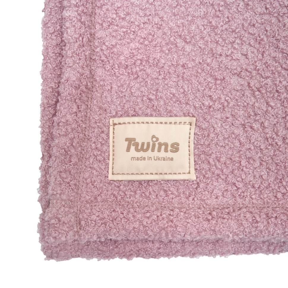 Дитячий плед Twins 141124-TDS-24 розмір 95x90 см, пудровий, велюр
