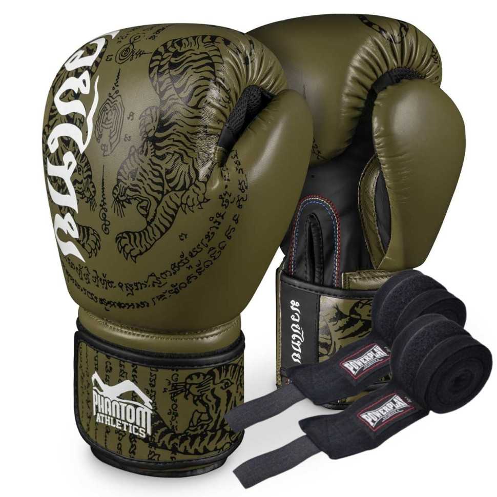 Боксерские перчатки Muay Thai Army Phantom PHBG2612-12, 12 унций (Бинты в подарок)