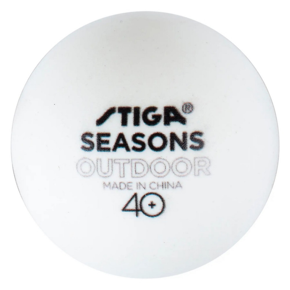 М'ячі для настільного тенісу Seasons Stiga 931162 White 12 штук (1110-2810-12)
