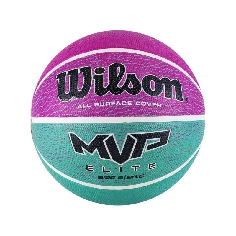 Мяч баскетбольный MVP Elite pk/gn Wilson WTB1463XB06 размер 6