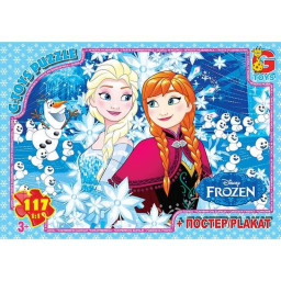 Дитячий пазл "Frouzen" G-Toys FR043 плакат 117 елементів