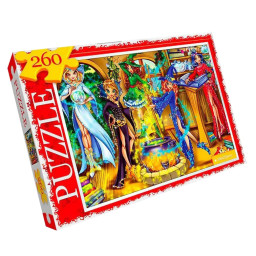 Пазл класичний "Юні чарівниці" Danko Toys C260-13-11, 260 елементів